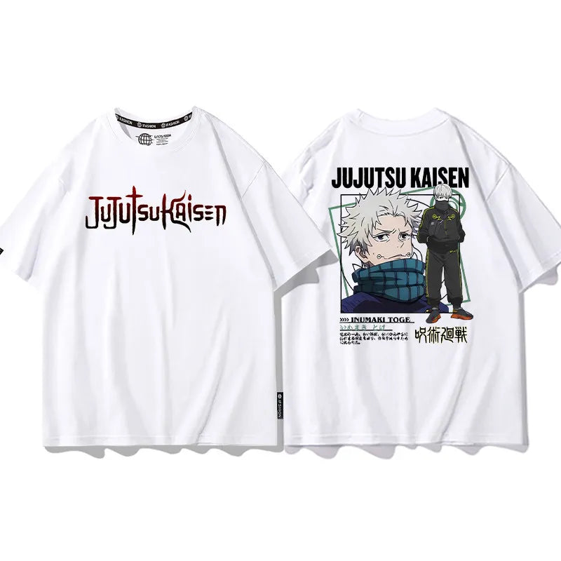Summer Spell Battle Short Sleeve Fuhei Hui Wu Tiao Wu Hu Zhi You Ren Surrounding Pure Cotton Printed Men's and Women's T-shirt