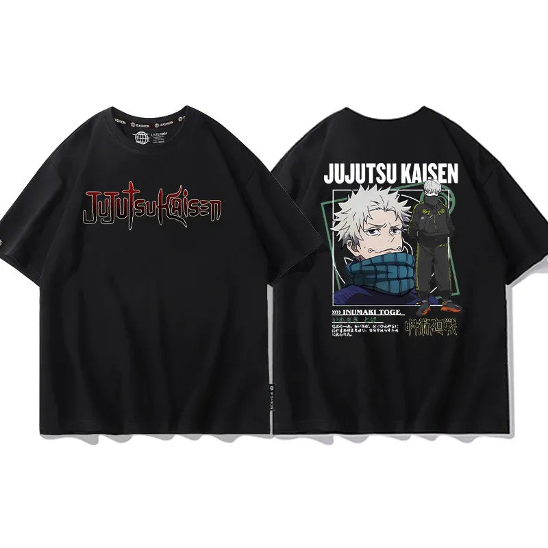 Summer Spell Battle Short Sleeve Fuhei Hui Wu Tiao Wu Hu Zhi You Ren Surrounding Pure Cotton Printed Men's and Women's T-shirt